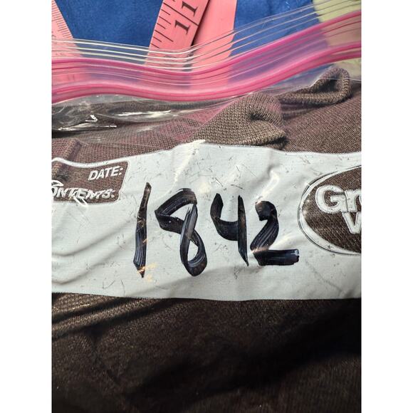 Eddie‎ Bauer brown quilted henley sweater mens large classic fit preppy outdoor - Picture 8 of 8